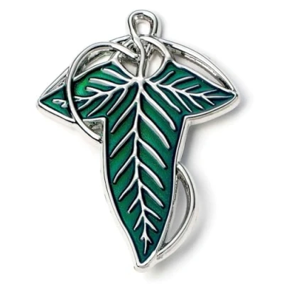 Obrázek The Lord Of Rings Leaf Lorien Anstecknadel, blau, LRPB0005, Einheitsgröße, Zink