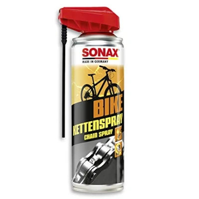Obrázek SONAX Sprej na řetěz Bike s EasySpray (300 ml) čistí, chrání a maže, snižuje opotřebení tření, proti korozi, vysoký účinek tečení přilnavosti č. výr. 08762000