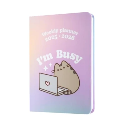 Obrázek Grupo Erik Hausaufgabenheft Schülerkalender 2025/2026 Pusheen Cat Schulplaner 2025 2026 Kalender Taschenkalender Schulkalender Einschulung Mädchen und Jungen Schulsachen, Lila