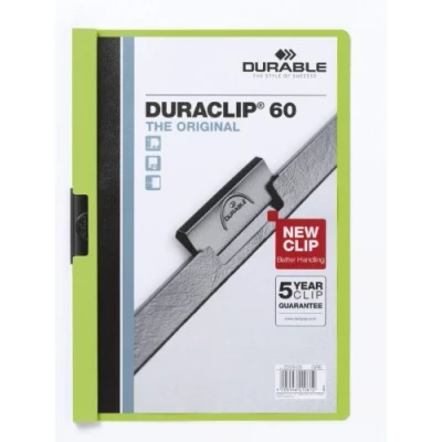 Obrázek Durable Svorka Duraclip Original 60 (na 1 listů A4), 25 kusů, zelená, 220905