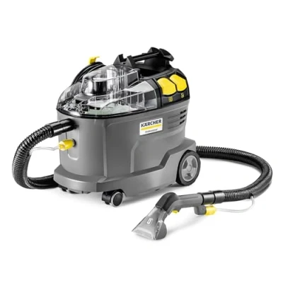 Obrázek Kärcher Waschsauger Puzzi 8/1, leistungsstark, für die Reinigung von Polstern, Fleckentfernung auf textilen Flächen, inkl. ergonomischer, kurzer Polsterdüse, Schwarz