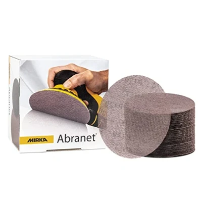 Obrázek Mirka Brusná mřížka Abranet Ø 125 mm suchý zip / zrn P800 50 ks 5423205081 pro všechny excentrické brusky a vhodné broušení dřeva, špachtle, laku, plastu