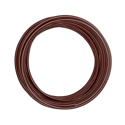 Obrázek Vaessen Creative 24233 027 šperk z hliníkového drátu, ohebný, hliník, čokoláda hnědá matná, 4 mm x 10 m, Chocolate Mat