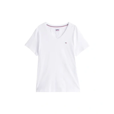 Obrázek Tommy Jeans Jednoduché tričko, Muži, Velikost: XXL, Classic white