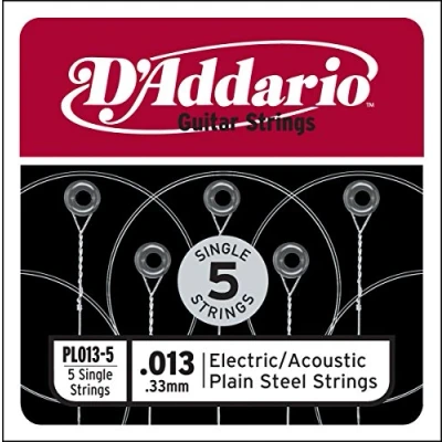 Obrázek D&#039;Addario PL013 5 ocelové struny pro elektro/akustickou kytaru, balení ks