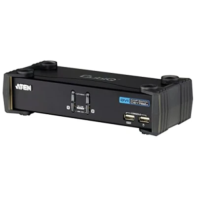 Obrázek ATEN CS1762A AT G KVM 2X Port USB/DVI Switch, černý