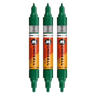 Obrázek Molotovovými MO227409 one4all Acrylic Twin Mr. Zelená vytyčovací Stylus, 3 balení