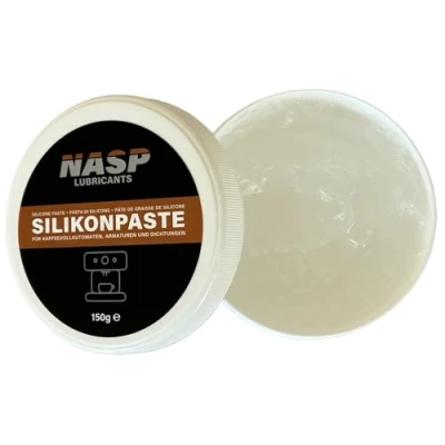 Obrázek NASP Silikonové mazivo pro plně automatické kávovary 150 g O kroužky armatury těsnění transparentní mazací tuk gumová péče Made in Germany