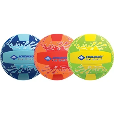 Obrázek Schildkröt® Neoprenový míč na plážový volejbal, velikost 5, Ø 21 cm, normální velikost, barevně tříděný, drsný textilní povrch, odolný vůči slané vodě, ideální pro stání a zahradu, 970276, surtidos