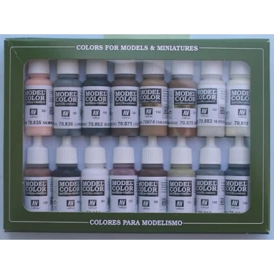Obrázek Vallejo 070144 Sada barev, jezdecké barvy, 16 x 17 ml