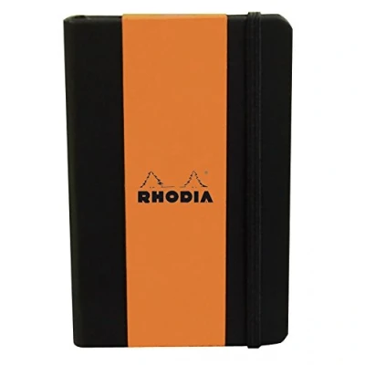 Obrázek Rhodia 118609C Web Notebook (slonová kost, DIN A5, 14,8 x 21 cm linkovaný, 90 g) 1 kus černý