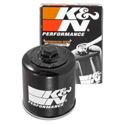 Obrázek K&amp;N Powersports Ölfilter Patrone 55x78mm kompatibel mit Piaggio, Aprilia, Derbi, Gilera, Italjet, Peugeot, Adiva, Malaguti (KN 183) Rot