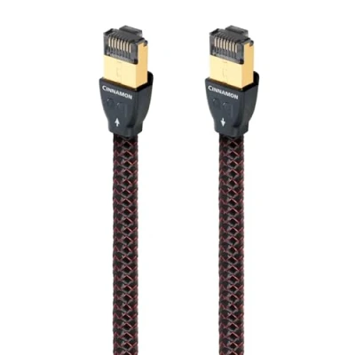 Obrázek AudioQuest 0,75 m RJ/E Cinnamon síťový kabel Cat7 černý (0,75 m, Cat7, RJ 45, černý)