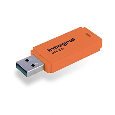Obrázek Integral Neonový flash disk (USB 3.0; 16 GB) oranžový 32 GB