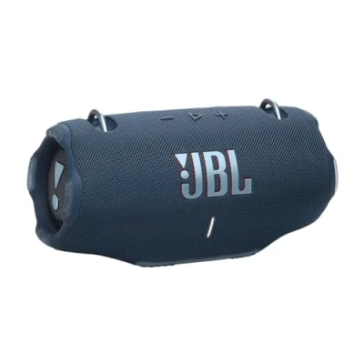 Obrázek JBL Xtreme 4 hudební box v modré barvě přenosný Bluetooth reproduktor s hlubokými basy, AI Sound Boost a integrovanou powerbankou vodotěsný odolný proti prachu doba provozu 24