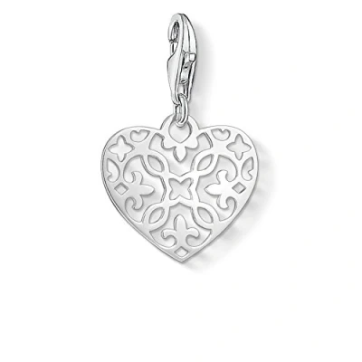 Obrázek Thomas Sabo Dámský přívěsek Charm Arabesque srdce 925 Sterlingové stříbro 1497 001 12, stříbro, Bez drahokamu