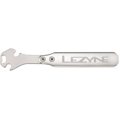 Obrázek LEZYNE Pánský nástrojový pedálový klíč CNC s int, stříbrný, 278 x 134 mm