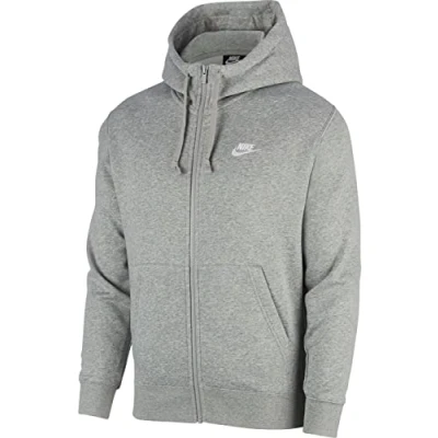 Obrázek Nike Sportswear CLUB Hoodie Mikina na zip, Muži, Velikost: XS, Dark grey heather/matte silver/white