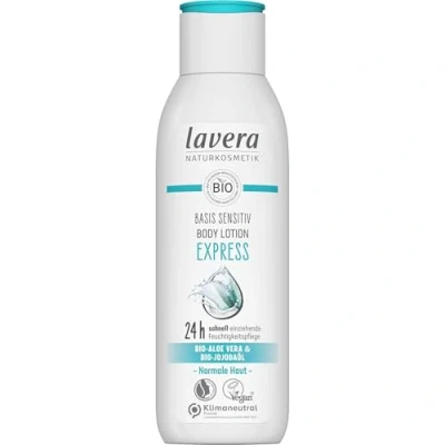 Obrázek lavera basis sensitiv Body Lotion Express přírodní kosmetika veganská bio aloe vera &amp; jojobový olej 250 ml