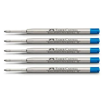 Obrázek Faber Castell 148741 náplň do kuličkového pera M, modrá balení 5 ks
