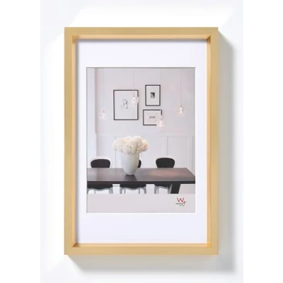 Obrázek walther design rám obrazu zlatý 30 x 45 cm s paspartou, Steel Style plastový ES045G