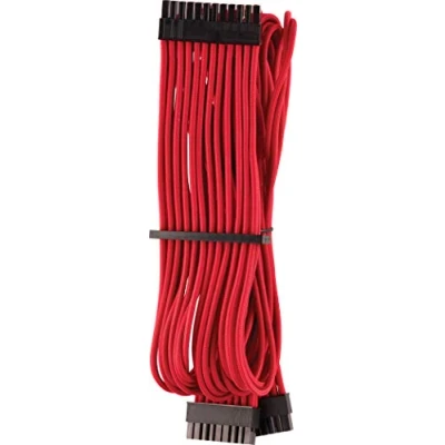 Obrázek Corsair Premium Sleeved 24 pin Polig ATX kabel typ 4 (generace série) červený