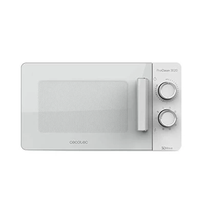 Obrázek Cecotec Mikrowelle ProClean 3020, 20 Liter Kapazität, Ready2Clean Beschichtung, 700 Watt Leistung, 6 Funktionsstufen, 30 Minuten Timer, Auftauhmodus, Weiß