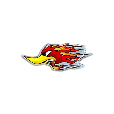 Obrázek 4R Quattroerre.it 461 3D Aufkleber Specht mit Flammen