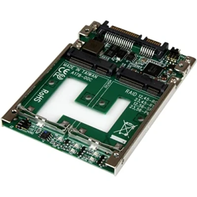 Obrázek StarTech.com Dual mSATA SSD na 2,5&quot; SATA RAID adaptér / konvertor 2 násobný 2,5 palce (6,4 cm) kryt
