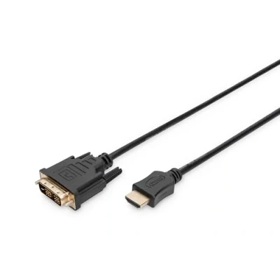 Obrázek DIGITUS Kabel adaptéru HDMI Typ A k DVI D (18+1) Full HD 3m Single Link kompatibilní s PC, monitorem, projektorem