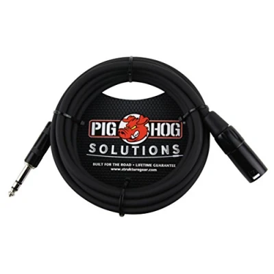 Obrázek Pig Hog PX TMXM2 6,35 mm TRS na XLR Balance kabel adaptéru, 3 m