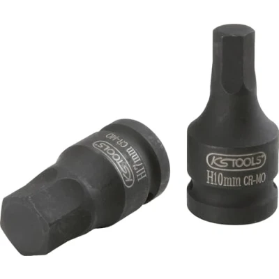 Obrázek KS Tools 911. 0904 1/2&quot; Kraft Bit nástrčný šestihran, krátký, 6 mm