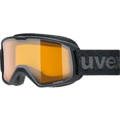 Obrázek uvex elemnt LGL lyžařské brýle pro dámy a pány zpevňující konstrach zvětšené zorné pole bez zamlžení black/lasergold lite clear jedna velikost