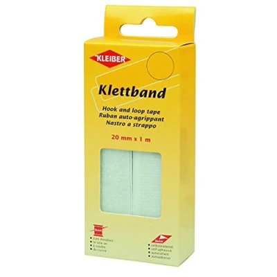 Obrázek Kleiber Klettband, 100% Polyester, weiß, 100 x 2 0,1 cm