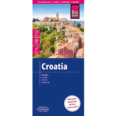 Obrázek Reise Know How Landkarte Kroatien / Croatia (1:300.000 700.000): reiß und wasserfest (world mapping project)