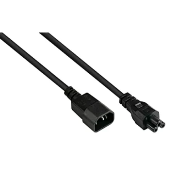 Obrázek Good Connections P1405 S020 prodloužení chladicího zařízení, 2 m, C14 (přímé) na C5 (rovné), 0,75 mm² černý