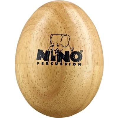Obrázek Nino Percussion Wood Egg Shaker Medium chrastítko pro děti od 3 let hudební nástroj siam dub, přírodní (NINO563)