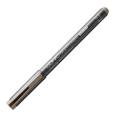 Obrázek COPIC Multiliner 0,5 mm, teplá šedá, fineliner s jemnou špičkou a voděodolným pigmentovým inkoustem