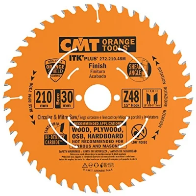 Obrázek CMT ORANGE TOOLS 272.210.48M ITK PLUS KREISSÄGEBLATT HM 210X1.8X30(+25) Z=48 ATB+SHEAR