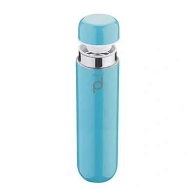 Obrázek Termoska Pioneer DrinkPod z ušlechtilé oceli, 0,3 l, dvouplášťová, termonádoba na potraviny, 6 hodin horká, 24 studená, zabezpečená proti vytečení, bez BPA modrá