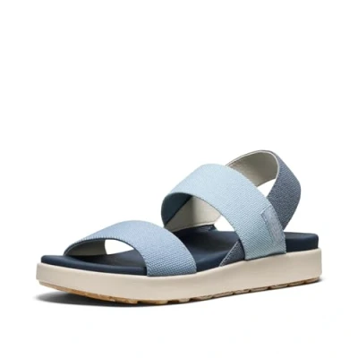 Obrázek KEEN Damen Elle Backstrap Sandalen mit Keilabsatz, Faded Denim/Skyway, 40 EU