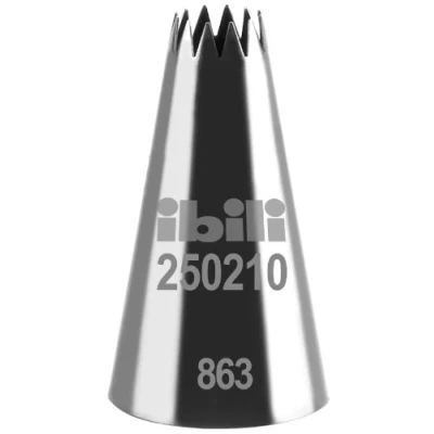 Obrázek IBILI BOQUILLA Estrella MULTIPUNTA 10 MM, Stainless Steel, Silber, H 45 MM