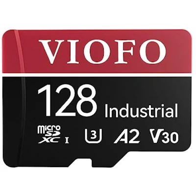 Obrázek VIOFO Paměťová karta 128 GB SD karta, vysoká rychlost s adaptérem, MLC V30 U3, kompatibilní 1080P 2K 4K WiFi Dashcam Auto Kamera