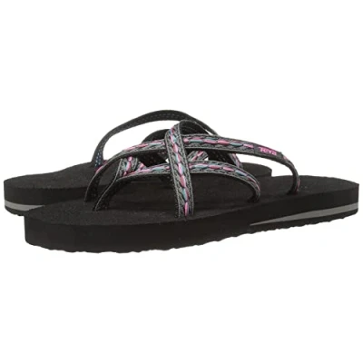 Obrázek Teva Damen Olowahu W&#039;s Sport &amp; Outdoor Sandalen, Schwarz (739 Felicitas Black), 42 EU