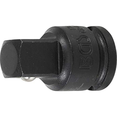 Obrázek BGS 174 adaptér na nástrčný klíč vnitřní čtyřhran 10 mm (3/8&quot;) vnější 12,5 (1/2&quot;) redukční kus, redukce příklepový šroubovák