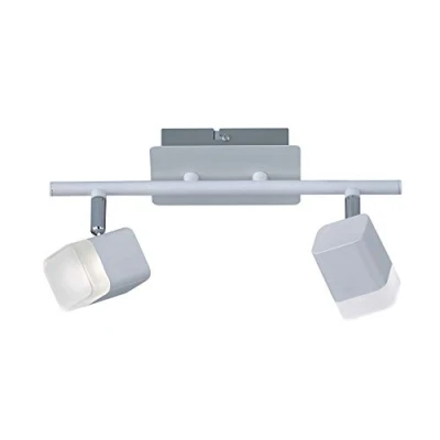 Obrázek Reality Leuchten LED stropní svítidlo Roubaix R82152131, kov, bílý matný, akryl bílý, 2 x 4 W