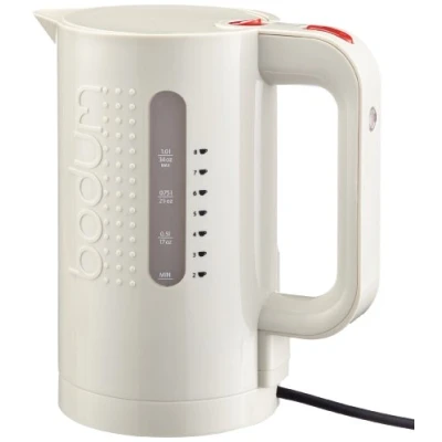 Obrázek Bodum Elektrická rychlovarná konvice Bistro (automatické vypnutí, 2200 wattů, 1,0 litru) krémová, krémová
