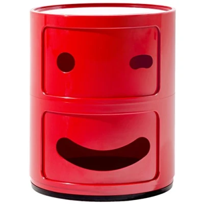 Obrázek Kartell Componibili kontejner mrkající, plast, červený, 32 x 40 cm