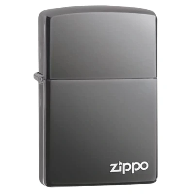 Obrázek Zippo Zapalovač 60001213 Black Ice w Logo, stříbrný, 5, 5 cm