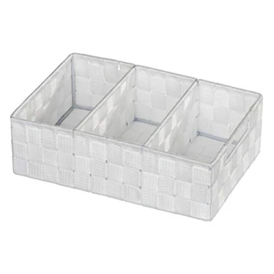 Obrázek WENKO 20977100 Organizátor Adria White s držadlem, 100% polypropylen, 32 x 10 21 cm, bílá